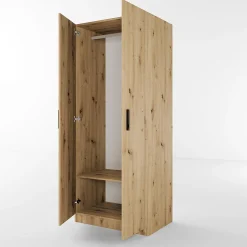 Garnero Arredamenti Armadio 80x191h cm 2 ante moderno Ilario Rovere Rustico Clearance