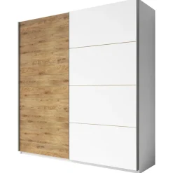 Garnero Arredamenti Armadio 270x210h cm 2 ante scorrevoli bianco opaco rovere Nexus Gihome® Online