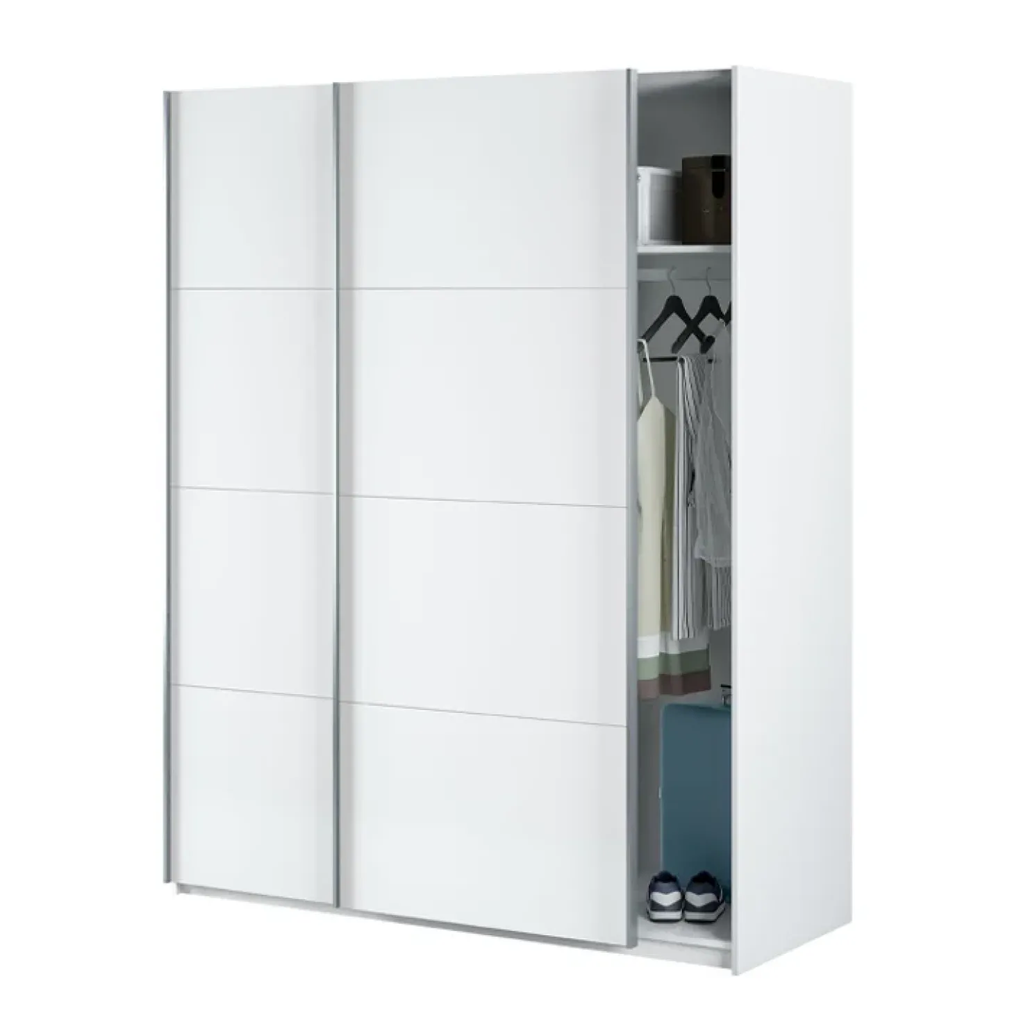 Garnero Arredamenti Armadio 150X200h cm 2 ante scorrevoli bianco opaco Taylor Best