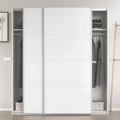 Garnero Arredamenti Armadio 150X200h cm 2 ante scorrevoli bianco opaco Taylor Best