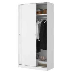 Garnero Arredamenti Armadio 100x204h cm 2 ante scorrevoli Royal Bianco Lucido Sale