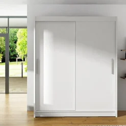 Garnero Arredamenti Armadio 150x200h cm 2 ante scorrevoli design bianco Vilma Bianco Opaco Best