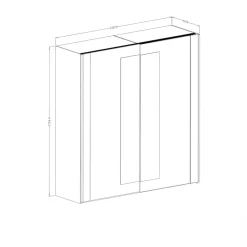 Garnero Arredamenti Armadio 200x213h cm 2 ante scorrevoli quercia scuro nero Vulcano Noce Clearance