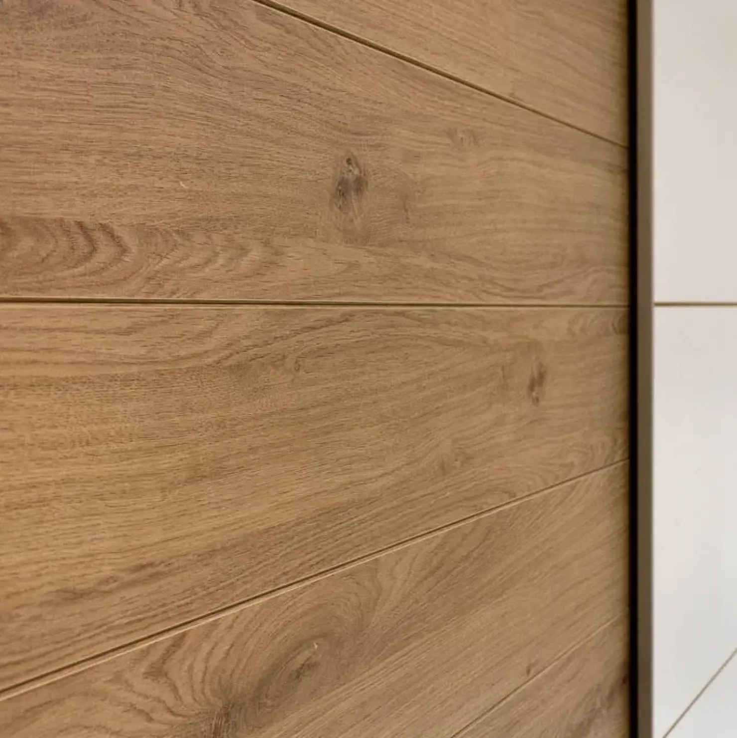 Garnero Arredamenti Armadio 220x210h cm 2 ante scorrevoli bianco opaco rovere Nexus Gihome® Outlet