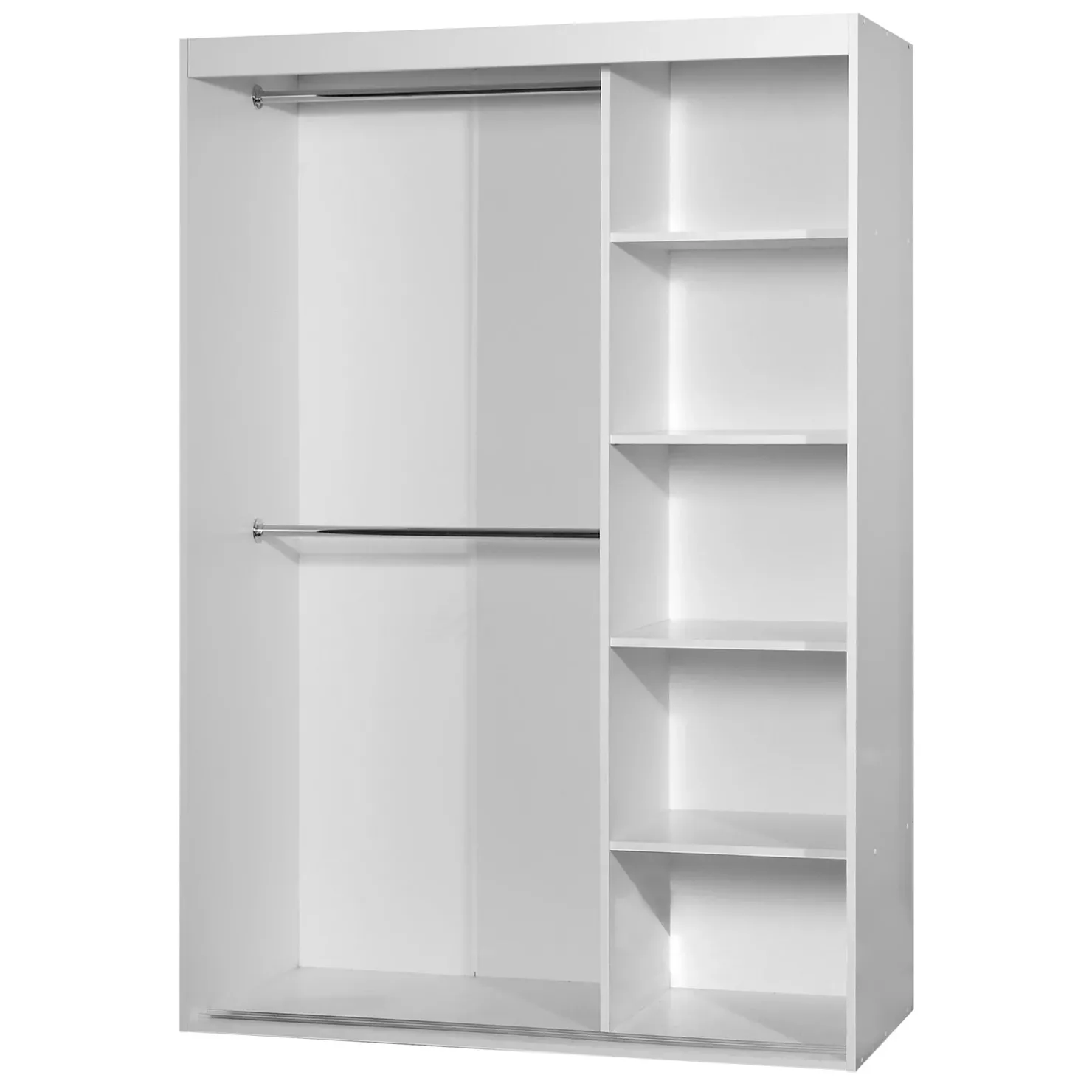 Garnero Arredamenti Armadio 120x205h cm 2 ante scorrevoli con specchio bianco Boselia Sale