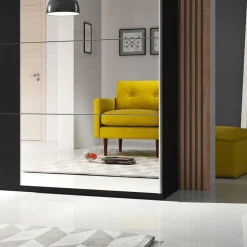 Garnero Arredamenti Armadio 221x210h cm 2 ante scorrevoli Pascal Gihome® Nero Opaco Online