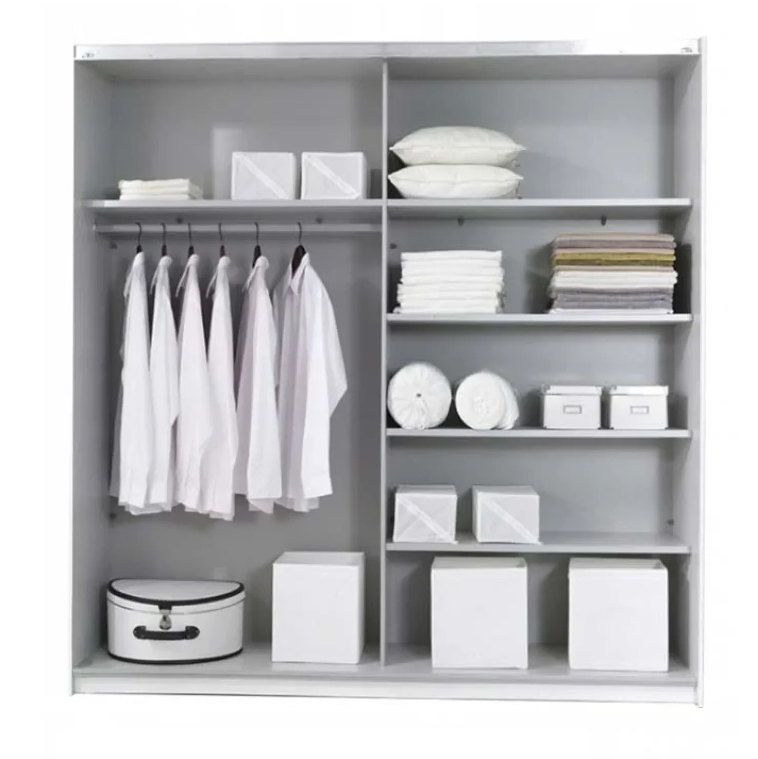 Garnero Arredamenti Armadio 221x210h cm 2 ante scorrevoli Pascal Gihome® Nero Opaco Online