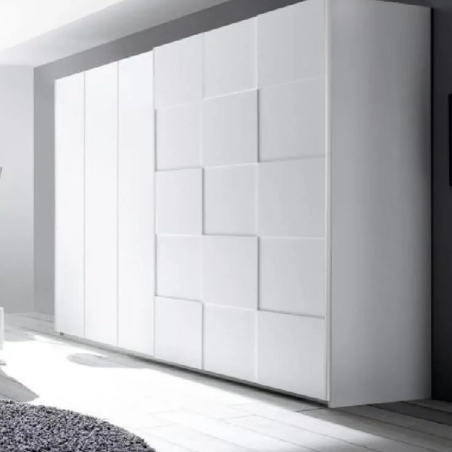 Garnero Arredamenti Armadio 243x230h cm 2 ante scorrevoli bianco opaco Obsession Enjoy Sale