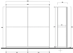 Garnero Arredamenti Armadio 243x230h cm 2 ante scorrevoli bianco opaco Obsession Enjoy Sale