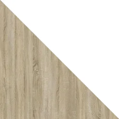 Garnero Arredamenti Armadio 200x215h cm 2 ante scorrevoli con specchio rovere sonoma bianco opaco Silven Rovere sonoma - Bianco opaco Clearance