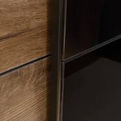 Garnero Arredamenti Armadio 270x210h cm 2 ante scorrevoli rovere nero lucido Cortina Gihome® Nero Lucido - Wengè Hot