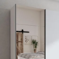 Garnero Arredamenti Armadio 180x219h cm 2 ante scorrevoli moderno Caracas Bianco Frassinato Online