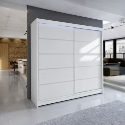 Garnero Arredamenti Armadio 180x215h cm 2 ante scorrevoli bianco opaco Karl New