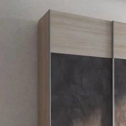 Garnero Arredamenti Armadio 180x219h cm 2 ante scorrevoli rovere chiaro ossido Mosca Rovere - Ossido Online