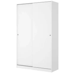 Garnero Arredamenti Armadio 120x204h cm 2 ante scorrevoli Royal Bianco Lucido New