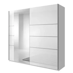 Garnero Arredamenti Armadio 221x210h cm 2 ante scorrevoli con specchio bianco lucido Marcus Gihome® Hot