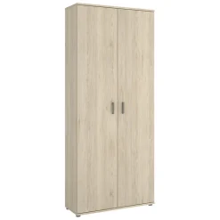 Garnero Arredamenti Armadio 78x190h cm due ante con ripiani multiuso vano porta scope legno Ander Discount