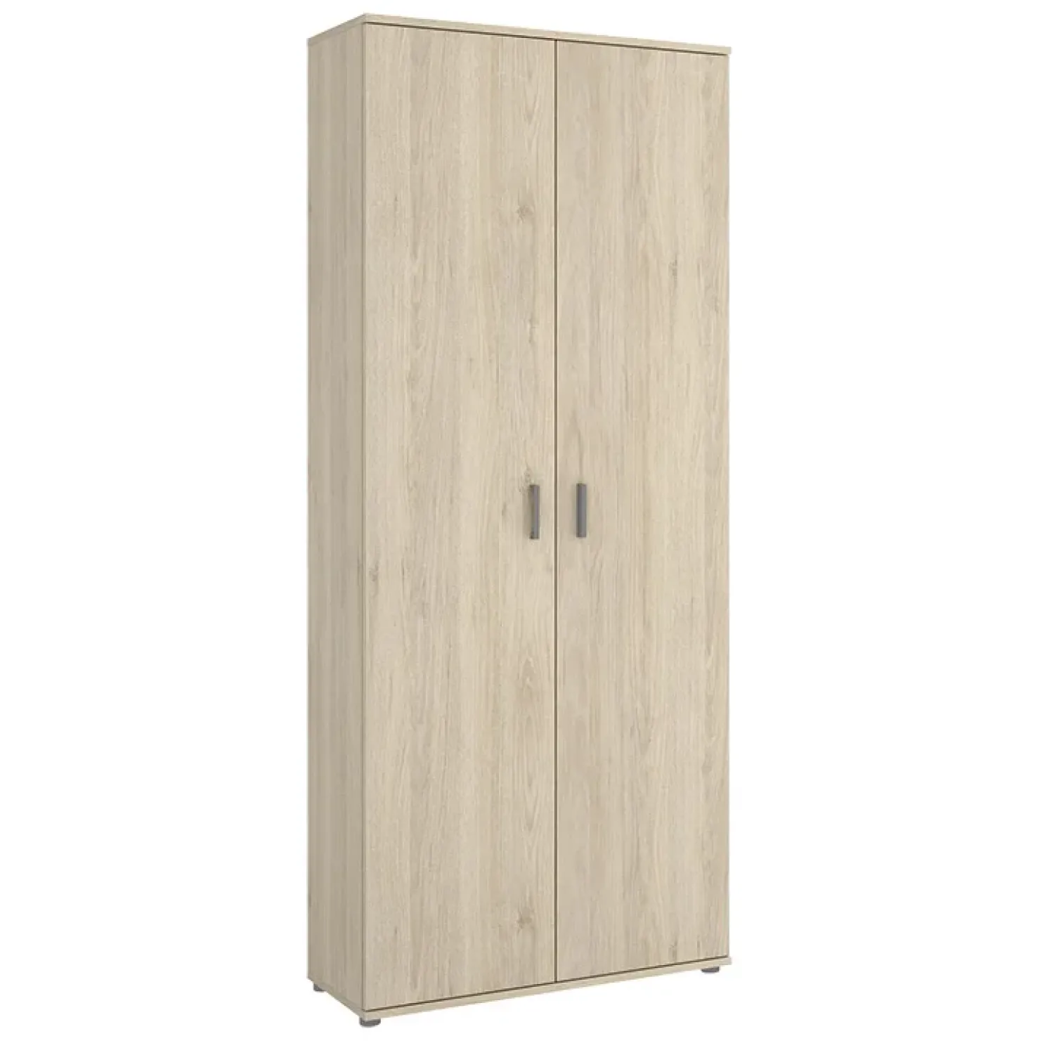 Garnero Arredamenti Armadio 78x190h cm due ante con ripiani multiuso vano porta scope legno Ander Discount