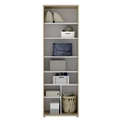 Garnero Arredamenti Armadio 61x190h cm due ante con ripiani multiuso legno Ander Discount