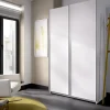 Garnero Arredamenti Armadio 120x204h cm due ante scorrevoli bianco Daniel Discount