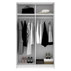 Garnero Arredamenti Armadio 120x204h cm due ante scorrevoli bianco Daniel Discount