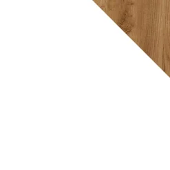 Garnero Arredamenti Armadio 90x190h cm soggiorno 2 ante con specchio bianco rovere Clea New