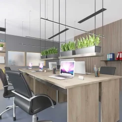 Garnero Arredamenti Arredo ufficio completo moderno rovere antracite lucido Time 2 Hot