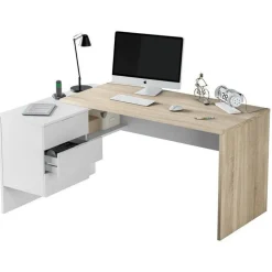 Garnero Arredamenti Arredo ufficio completo moderno bianco opaco rovere natura Work 1 Online