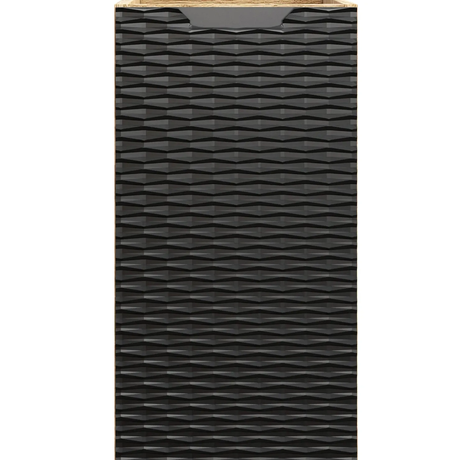 Garnero Arredamenti Base bagno sospesa 30x60h cm 1 anta nero rovere Swim Nero - Rovere Discount