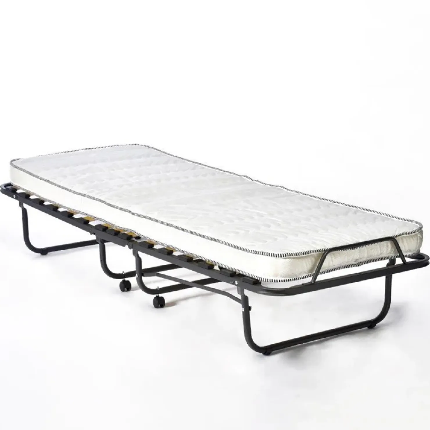 Garnero Arredamenti Brandina pieghevole a doghe con materasso 90x200cm Alba Online