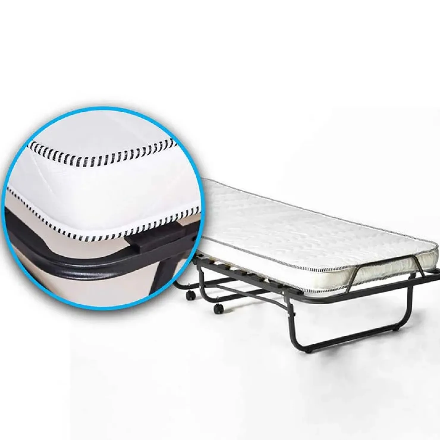 Garnero Arredamenti Brandina pieghevole a doghe con materasso 90x200cm Alba Online