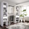 Garnero Arredamenti Cabina armadio 200x185h cm 10 ripiani 2 cassetti allungabile bianco Martin Clearance