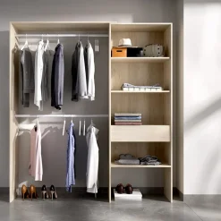 Garnero Arredamenti Cabina armadio 160x187h cm allungabile moderno aperto Mobik Rovere Sale