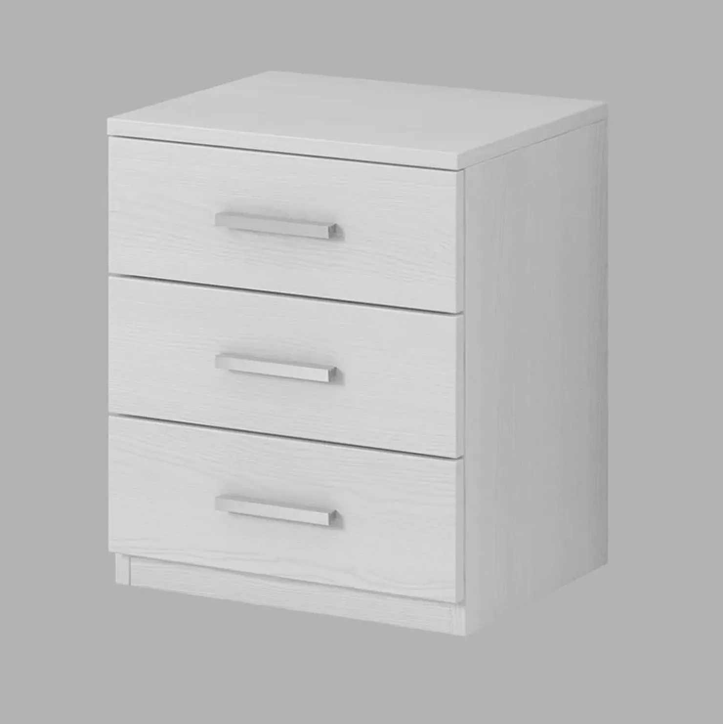 Garnero Arredamenti Camera completa con letto matrimoniale 160x200cm pino bianco beige Cortina Bianco Frassinato Discount