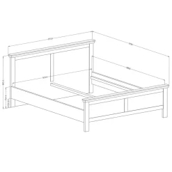 Garnero Arredamenti Camera completa matrimoniale moderna verde quercia con specchio Texel New