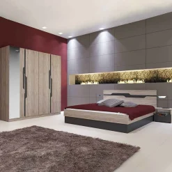 Garnero Arredamenti Camera completa matrimoniale moderna rovere grafite Ravenna New