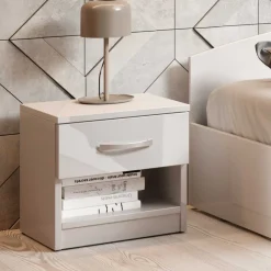 Garnero Arredamenti Camera completa matrimoniale moderna Sorrento Bianco Lucido Online