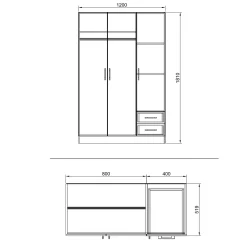 Garnero Arredamenti Camera completa matrimoniale moderna Sorrento Bianco Lucido Online