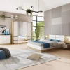 Garnero Arredamenti Camera da letto completa matrimoniale quercia bianco opaco Volga Outlet