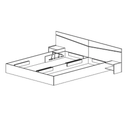 Garnero Arredamenti Camera da letto completa matrimoniale sonoma Camilla 3 Rovere Hot