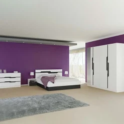 Garnero Arredamenti Camera da letto completa matrimoniale bianco Madeira Best