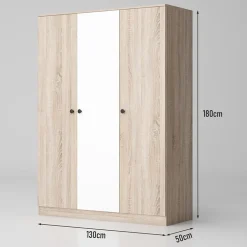 Garnero Arredamenti Camera da letto completa matrimoniale rovere bianco opaco Vieste