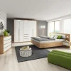 Garnero Arredamenti Camera da letto completa matrimoniale moderna bianco rovere Sweet Clearance