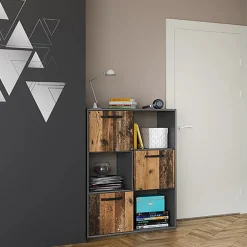 Garnero Arredamenti Camera da letto completa 2 letti singoli grafite rovere rustico Fada Clearance