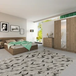 Garnero Arredamenti Camera da letto completa matrimoniale Camilla Noce Best