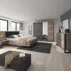 Garnero Arredamenti Camera da letto completa matrimoniale moderna grigio quercia Dable Outlet