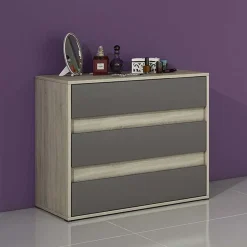 Garnero Arredamenti Camera da letto moderna completa matrimoniale rovere grigio Altea New