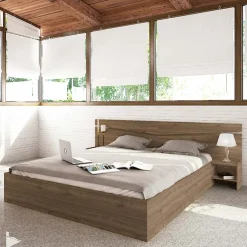 Garnero Arredamenti Camera da letto moderna completa matrimoniale Camilla 2 Noce