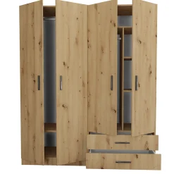 Garnero Arredamenti Camera da letto moderna completa matrimoniale Camilla 2 Rovere Rustico Hot