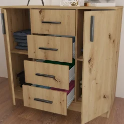 Garnero Arredamenti Camera da letto moderna completa matrimoniale Camilla 2 Rovere Rustico Hot